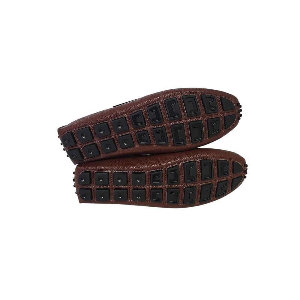 Mio Marino Men's MLS082-3-BR Braided Band Penny Loafer Brown Size 11M - Picture 5 of 7